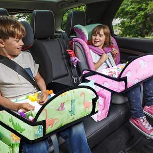 Échantillon gratuit personnalisé nouveau multifonctionnel enfant en bas âge siège arrière de voiture plateau de voyage organisateur enfants plateau de voyage plateaux pour tout-petit noir - Product Image 3