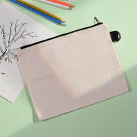 Pochette de maquillage artisanale en toile avec fermeture éclair, sacs cadeaux imprimés faits à la main pour l'emballage de maquillage, logo personnalisé, petit format de luxe de marque