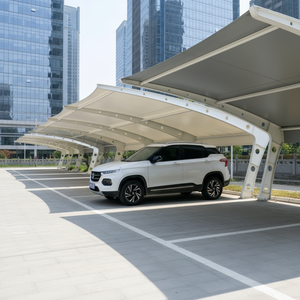 Abri solaire photovoltaïque robuste en aluminium coupe-vent pour voiture, auvent de stationnement domestique, abri de production d'énergie solaire - Product Image 6