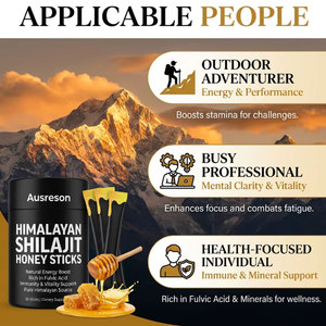 Ausreson shilajit แท้แพ็คน้ำผึ้งราชวงศ์ผลิตภัณฑ์เครื่องดื่มการสนับสนุนภูมิคุ้มกันที่สำคัญน้ำผึ้ง himalayan shilajit แบบแท่ง - Product Image 2