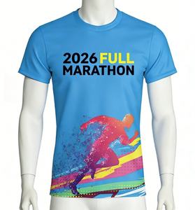 Camiseta de Maratón Sublimada Yingtenidi con Diseño Personalizado Gratis de <span class=keywords><strong>Boston</strong></span>, Londres, Berlín, Chicago, Nueva York, para el Evento de Carreras en 2026 - Product Image 2