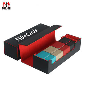    Boîte de rangement pour cartes TCG en cuir PU et velours, grande capacité, haute qualité, pour League of Legends et autres jeux de cartes - Product Image 1
