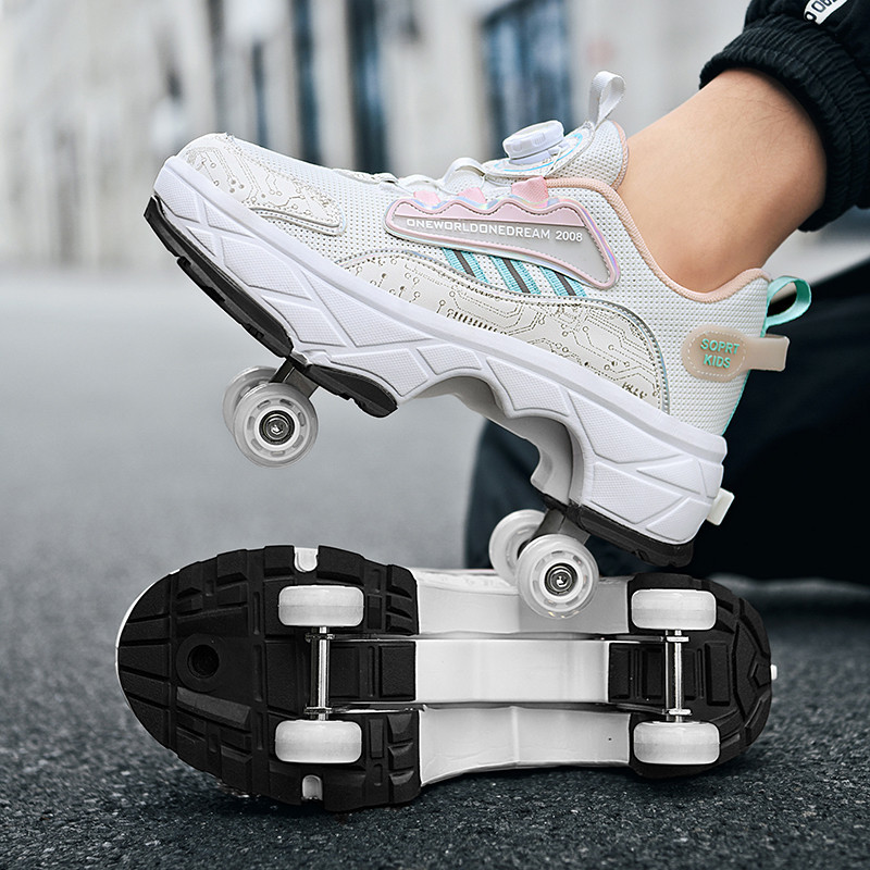 Kids Rollerblades KINODAY Fashion Roller Shoes Comfy Detachable
