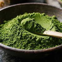 Poudre de Matcha de Qualité Cérémonielle en Gros pour Marque Privée – Sac en Vrac |   pour la pâtisserie et la crème glacée |   Certifié USDA EU Kosher Halal |   Étain