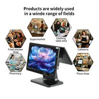 Caja Registradora Todo en Uno, Pantalla Táctil Capacitiva Antirrayaduras de 15.6 Pulgadas, Compatible con Cualquier Software POS