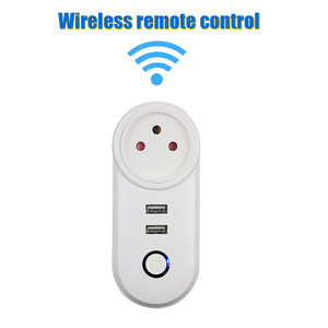 สำหรับ wonplug ไวไฟไร้สายปลั๊กอัจฉริยะสหรัฐสหราชอาณาจักรสำหรับสวิส Tuya APP รีโมทคอนโทรล16A มิเตอร์พลังงานซ็อกเก็ต2พอร์ต USB Alexa Google - Product Image 3