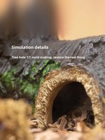 Reptielen & hagedissen gekkoholte met nachtgloed design, multifunctioneel, gesimuleerde natuurlijke stijl terrarium schuilplaats, gemaakt in China, model HC05S