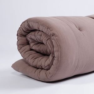 Colchão de Espuma de Látex Natural com Almofadas Removíveis, Reforçado, Refrescante, Antiestático, <span class=keywords><strong>Topper</strong></span> de Espuma de Memória Dobrável - Product Image 2