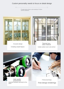 ประตูบานเลื่อนประตูสำหรับสวนประตูและหน้าต่างพีวีซี nfrc upvc