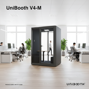 Cabine d'enregistrement insonorisée multifonctionnelle durable UNIBOOTH en aluminium, studio, bureau à domicile, hôtel, pods <span class=keywords><strong>de</strong></span> travail, design moderne, mobile - Product Image 2
