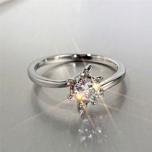 Anello in Stile Coreano alla Moda, con Zirconi Incastonati per Matrimoni e Fidanzamenti - Product Image 6