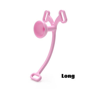 Mannelijke <span class=keywords><strong>Bondage</strong></span> Gear Drieweg Vaste Lange Korte Plastic Urineschaal Seksspeeltjes Met Negatieve Kuisheidsslokken Voor Mannen - Product Image 6