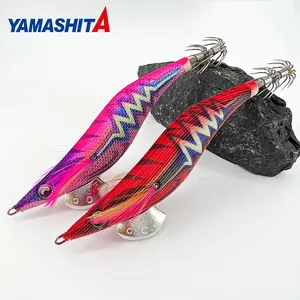100% orijinal japonya yamashita marka 2.5 #/3.0 #/3.5 # ahşap karides mantis yüzen yem EGI kalamar kanca jig mürekkepbalığı balıkçılık cazibesi