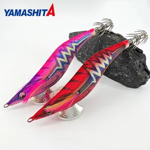 Señuelo de Pesca 100% Original Marca Japonesa <span class=keywords><strong>Yamashita</strong></span> Tamaños 2.5#/<span class=keywords><strong>3.0</strong></span>#/3.5# para Calamar Jibia, Anzuelo EGI Tipo Camarón de Madera - Product Image 1