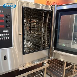 Ticari Kombi Buharlı Fırın, Düğme Kontrolü, 9 Programlanabilir Menü, 3 Aşamalı Pişirme, Kolay Temizlik için Yan Monteli Su Tabancası - Product Image 1