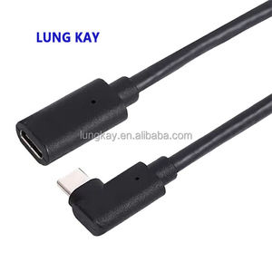 Cable de Extensión USB 3.1 con Ángulo de 90 Grados, Longitudes Personalizadas, USB 3.1 Gen 1 Tipo-C Macho a Hembra, Cables de Extensión USB Tipo C - Product Image 5