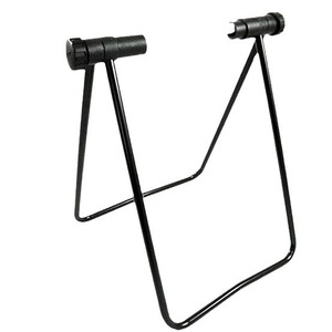 Support de vélo pliable en forme de V, en fer noir, à poser au sol, pour vélos de route et de montagne, prend en charge deux vélos - Product Image 1