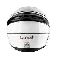 Casque de moto LVCOOL LV115 certifié DOT en ABS, à visière relevable, avec fermeture rapide et double visière - Amélioration de la version d'origine - Vente en gros usine