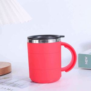 Business Gift Office Cup Coffee <b>Mug</b> with 14Oz Vacuum Insulation Modern Design Handle and Lid Leak-Proof Eco-Friendly - Product Image 5