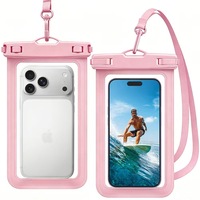 Étui étanche pour téléphone portable en PVC IP8X avec logo personnalisé, pochette étanche pour téléphone de 7 pouces