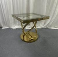 Table Ronde à Gâteau avec Base Dorée – Vente Directe Usine – Support à Desserts de Mariage de Luxe pour Banquets et Réceptions – Vente en Gros