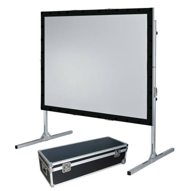 16:9 Fast Fold 300" Screen Front and Rear Portable Outdoor Easy Folding Projection Screens with Flight case