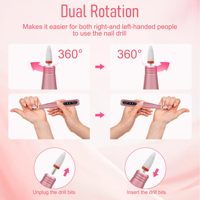 Machine de polissage des ongles rechargeable portable de toilettage des ongles sans effort pour les soins des ongles ménagers