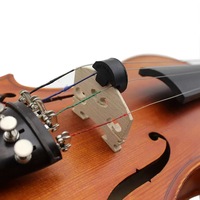 Silencieux muet pour violon 44 de haute qualité avec accessoire de réduction de bruit de pont d'amplificateur de logo personnalisé pour les joueurs d'instruments à cordes