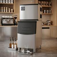 Machine à glaçons automatique commerciale 24h/24 avec bac de stockage, machine à glaçons commerciale pour restaurant, bar, hôtel