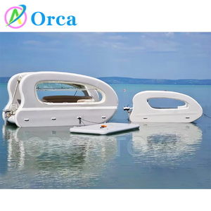 Catamarano elettrico personalizzato da crociera pontone portatile barca pieghevole casa gonfiabile barca per il gioco d'acqua - Product Image 5