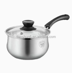 Casserole en acier inoxydable de qualité supérieure, compatible induction, design bombé, couvercle en verre trempé, vente en gros pour l'international - Product Image 3