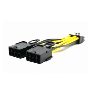 สายไฟ GPU แบบคู่ 18AWG พรีเมียม 8 พิน PCIE สำหรับเชื่อมต่อ GPU กับ CPU สายไฟการ์ดจอ 8 พิน สำหรับ NVIDIA TESLA K80 M40 M60 P40 V100 P100 A6000 D-040 - Product Image 3