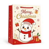 Sacs cadeaux en papier de Noël festifs taille moyenne, sacs à friandises de Noël en gros, sacs en papier de Noël en vrac, emballages de Noël pour la vente au détail