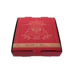 Wholesale factory supplier food grade quality guarantee foldable eco-material paper box for fast food pizza packing easy to go