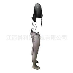 Men's <b>Fishnet</b> Bodysuit Black One Size Nylon Mesh Costume Cosplay Outfit - Product Image 4