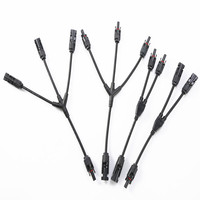 Connecteur solaire de type Y étanche IP67 à courant élevé connecteur MC4 parallèle 2 à 1 branche 30A 1000V DC pour systèmes photovoltaïques