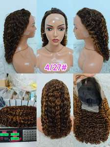 Promotion Letsfly 75$ Perruques bouclées birmanes 10A 250 grammes 18 pouces 13x4 Dentelle frontale 5 couleurs disponibles Cheveux vierges bruts 100% cheveux humains - Product Image 4