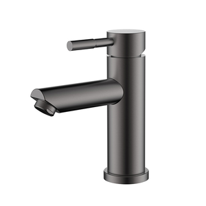 Robinets de lavabo de salle de bains en laiton doré sans plomb Mélangeur de lavabo en PVD <span class=keywords><strong>Robinet</strong></span> d'eau anti-rayures Robinets de lavabo noirs - Product Image 4