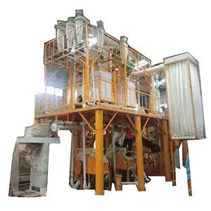 40 ton/gün mısır mısır unu makinesi mısır taşlama miller üretim üreticisi fufu ugali yapma makinesi