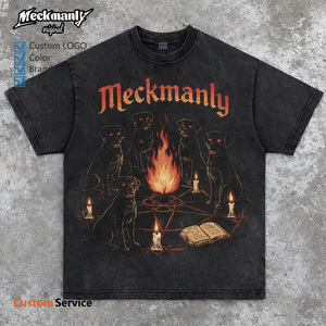 Meckmanly Men's <b>Short</b> <b>Sleeve</b> T-Shirt 100% Cotton O-Neck Photo Print Regular Fit Street Style Casual Design - Product Image 4