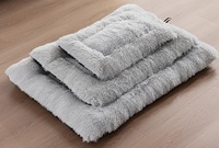 Peluche lavable hiver chaud respirant lit pour animaux de compagnie tapis pour animaux de compagnie chenil solide motif coussin pour chiens chats