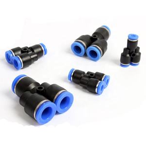 PY 3 voies Y Type branche raccords d'air en plastique noir contrôle <span class=keywords><strong>de</strong></span> tuyau pneumatique grand petit <span class=keywords><strong>débit</strong></span> d'air vitesse raccords <span class=keywords><strong>de</strong></span> tuyau pneumatiques - Product Image 5