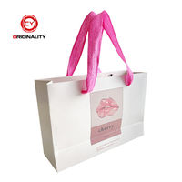 Personnalisé acheter victorias secret rose sac en papier sac de transport cosmétique personnalisé cadeau shopping sacolas personalizada de papel sacs en papier