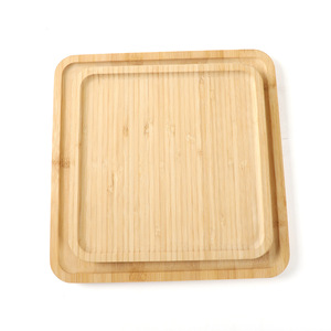 Two-piece square bamboo <b>tray</b> set, <b>tea</b> <b>tray</b>, snack <b>tray</b>, fruit <b>tray</b>, modern light luxury, cross-border certified. - Product Image 1
