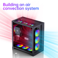 SNOWMAN 120mm ARGB PWM Smart Sync Computer Case Fan Ventilador de refrigeración de PC de alta presión estática con LED para escritorios de juegos