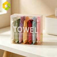 Serviette Magique Compressée Mini Format de Poche, Serviette de Voyage Jetable pour le Visage, Serviettes Nettoyantes Compressées Non Tissées, Serviettes en Comprimés OEM