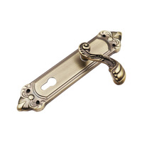 Offre Spéciale : Ensemble de Serrures de Porte Mécaniques en Aluminium avec Poignée Plaquée, Sécurité Renforcée pour Entrée, Poignées de Porte Intérieures Luxueuses