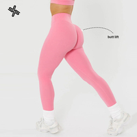 Leggings de yoga personnalisés sans effet camel toe, taille haute, pour femme, avec effet sculptant et rehausseur de fessiers, pour le sport et le fitness
