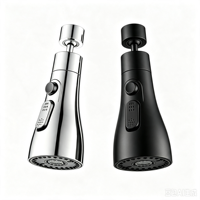 Tête de robinet de cuisine universelle extractible - Remplacement de buse de pulvérisation à 3 fonctions, compatible avec la plupart des robinets
