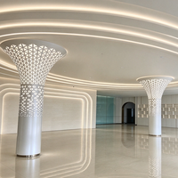 Tôle d'aluminium perforée irrégulière pour mur-rideau décoratif, ventilation naturelle, installation de façade de bâtiment de stationnement